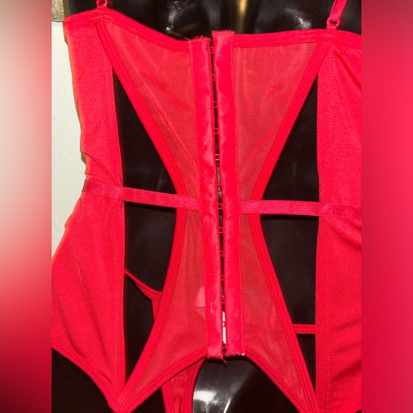 Foreplay Red Lingerie Set - Picture 2 of 5